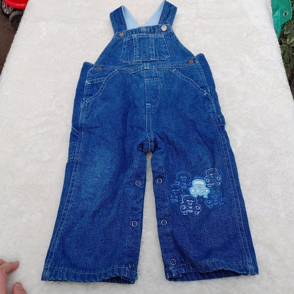 The Children's Place Other - 4/$20🎀Fleece lined denim overalls size 12 months
